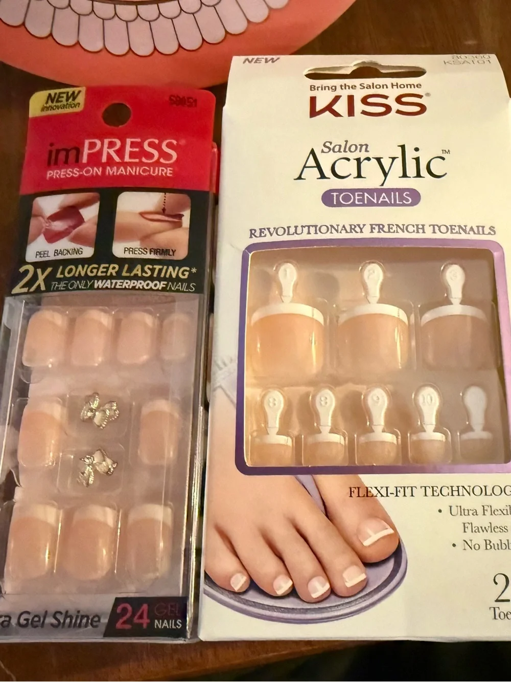 imPRESS Nude Pink Press-On Nails – and kiss press on toe nails